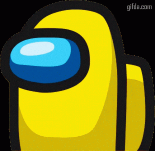 a blue object with a yellow patch