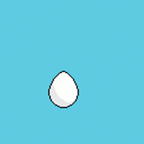 a computer screen with an image of an egg in the middle