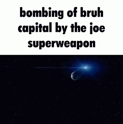 an advertit for ice and wine with the caption bombing of bruh capital by the joe superweapon