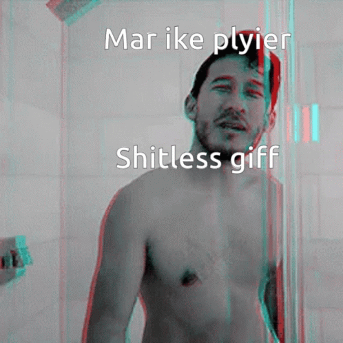 a man with his shirt open stands in a shower