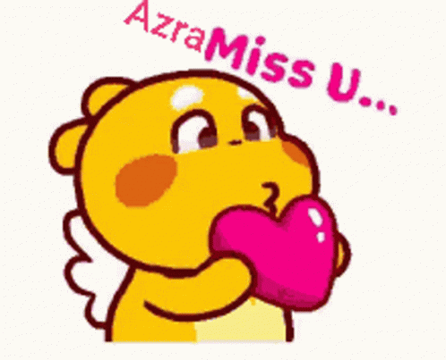a blue teddy bear holding a heart with the word azramissu u