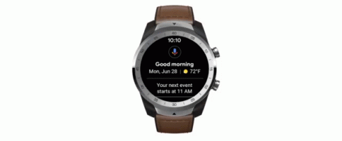 a smart watch, it says good morning