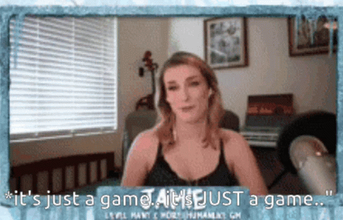 a girl is in the screen of a video game