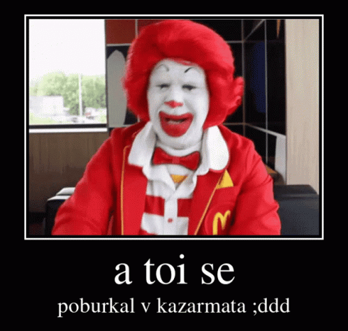 a picture of a clown has the words attoi se