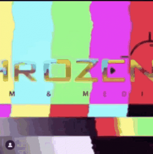 an animated type of a screen with text on it