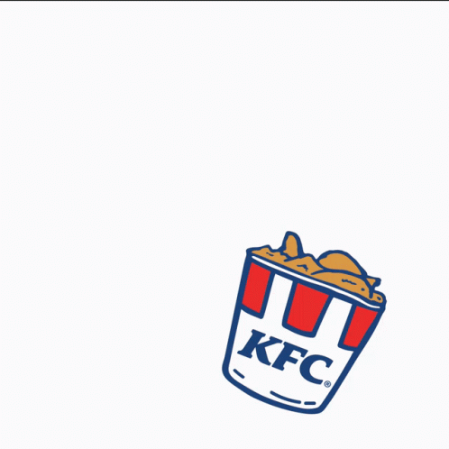 a kansas kfc logo on a blue can with black letters