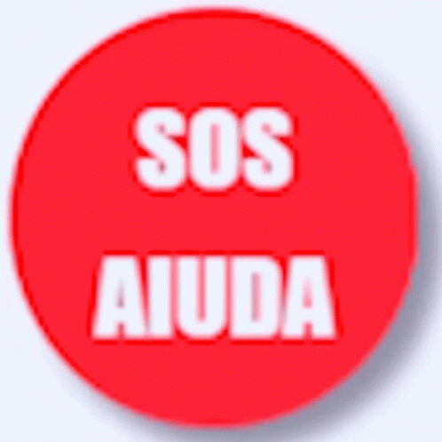 blue on with the words sos auda in white on it