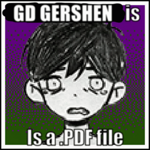 a poster with the words god gershen is a pirate