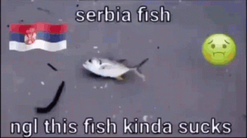 a fish has been caught by two other fish