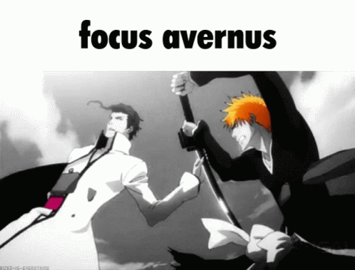 a graphic that has the words focus averums and an image of two guys on their heads