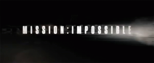 a po taken in a black and white po, with the words'mission impossibleise'printed onto it
