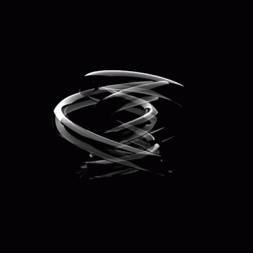 a black and white po with lines of motion