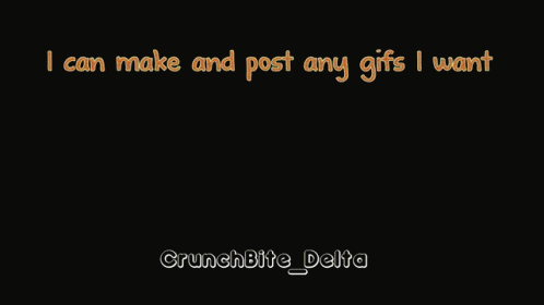 a black background with a blue writing that says i can make and post any gifts i want