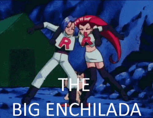 the big enclidada is in the shape of a cartoon character