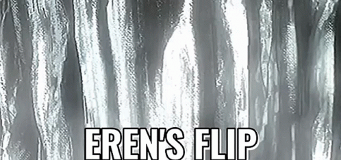 there is a curtain in front of the window with the words siren's flip over it
