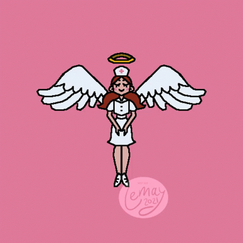 an image of the angel girl holding her arms