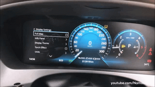a car dash with its instrument displays and numbers