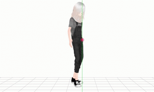 a computer rendering of the back of a woman walking
