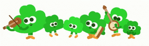 the green game characters are dancing together