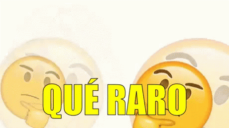 two cartoon faces are next to each other with the word que raro