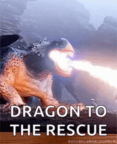 the cover of dragon to the rescue