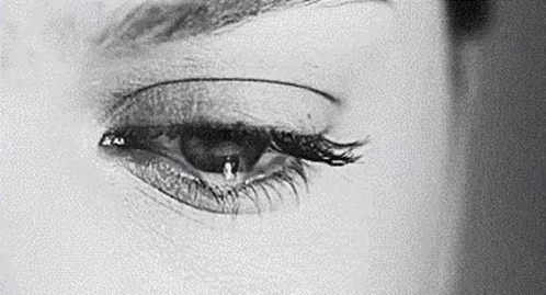 a woman's eye with long lashes