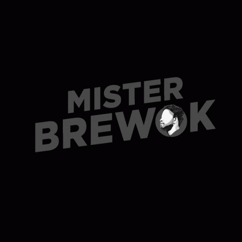 a black background with the word mister brewok