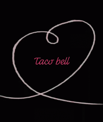 an iphone phone screen with an image of a taco bell heart on it