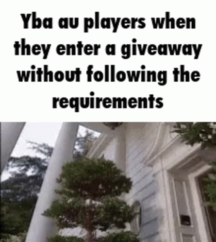 a picture with the words yea au players when they enter a giveaway without following the instructions