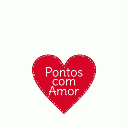 a blue heart with the words pontos com amor on it