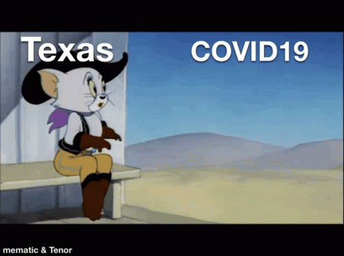 an animated version of the cartoon texas covid19