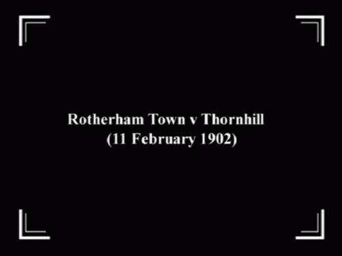 a black and white po with the words, rutham town v thornhill, 11 february