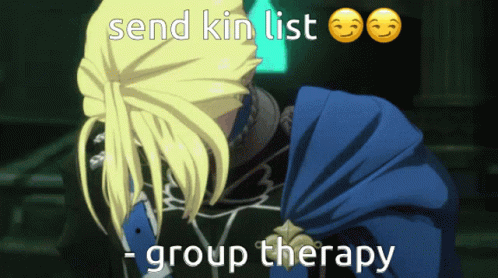 the text reads send knit just group therapy for your family