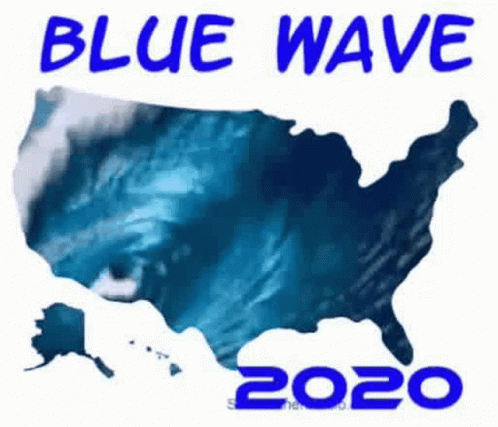 a map is shown with the blue wave on it