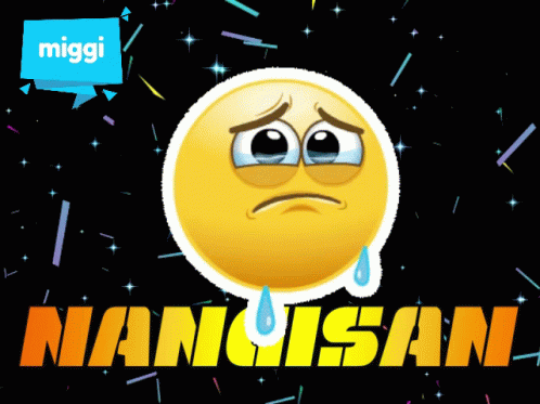 an emoticure of the word nanchesan in blue