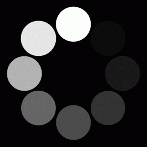 a circle made of white and grey circles