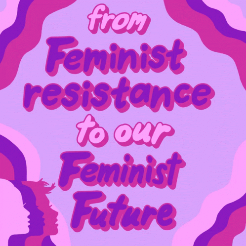 the poster is for a feminist exhibit