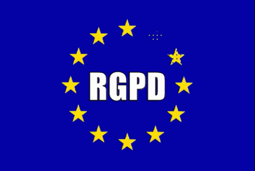 a background with blue stars around the text, read rrpd