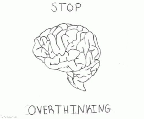 a drawing of a in with the words stop overthing