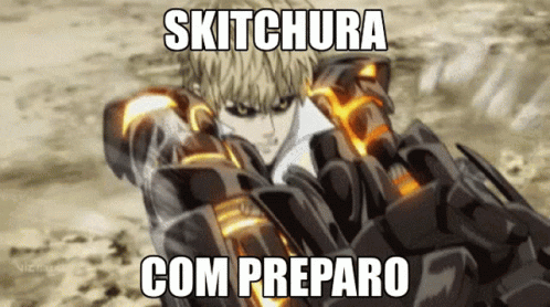 a po of some robot arms with text that says skitchura com preparo