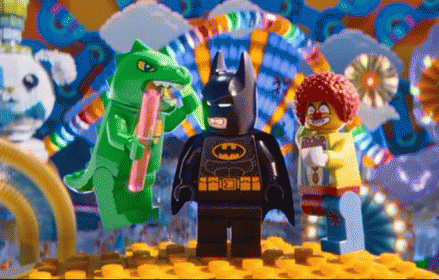 lego batman movie scenes, which include various figures