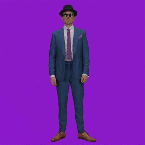 this is a fake man with glasses and a suit