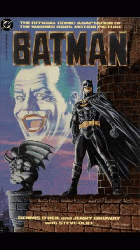 a poster for the cover to a batman comic