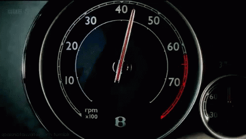 a meter in the dashboard of a vehicle