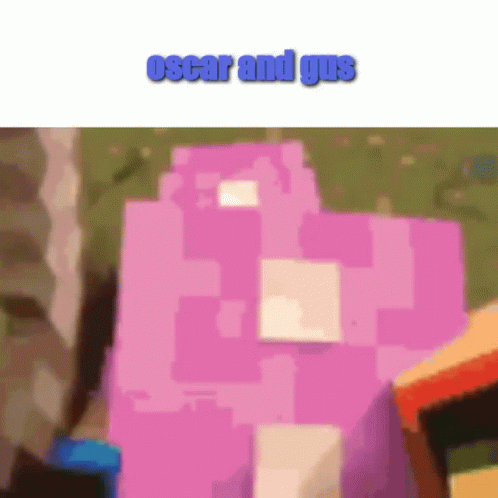 there are some pink blocks that are next to each other