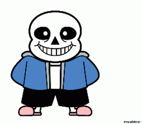 a skeleton with a sweater and a shirt on