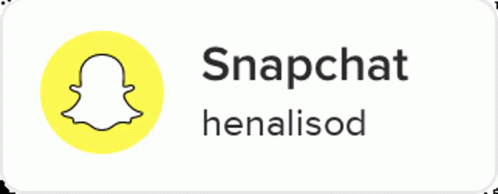 a snapchat logo with an oval avatar with the name henallised