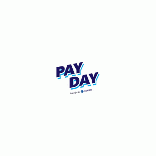 a white wall with a pay day sign and scissors