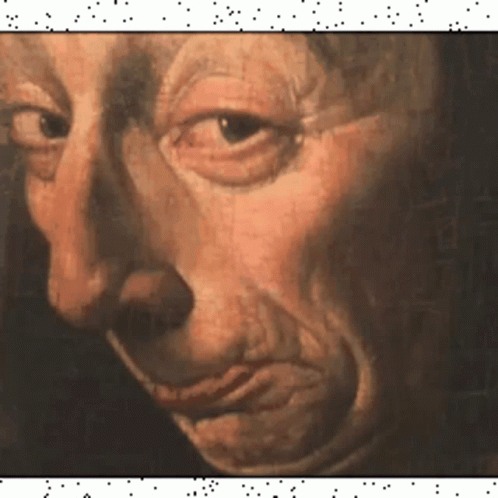 a blue, lit pograph of a man's face