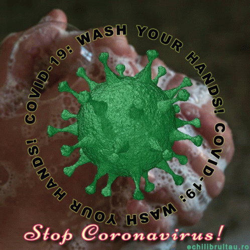 a circular image of a corona with the words stop coronas